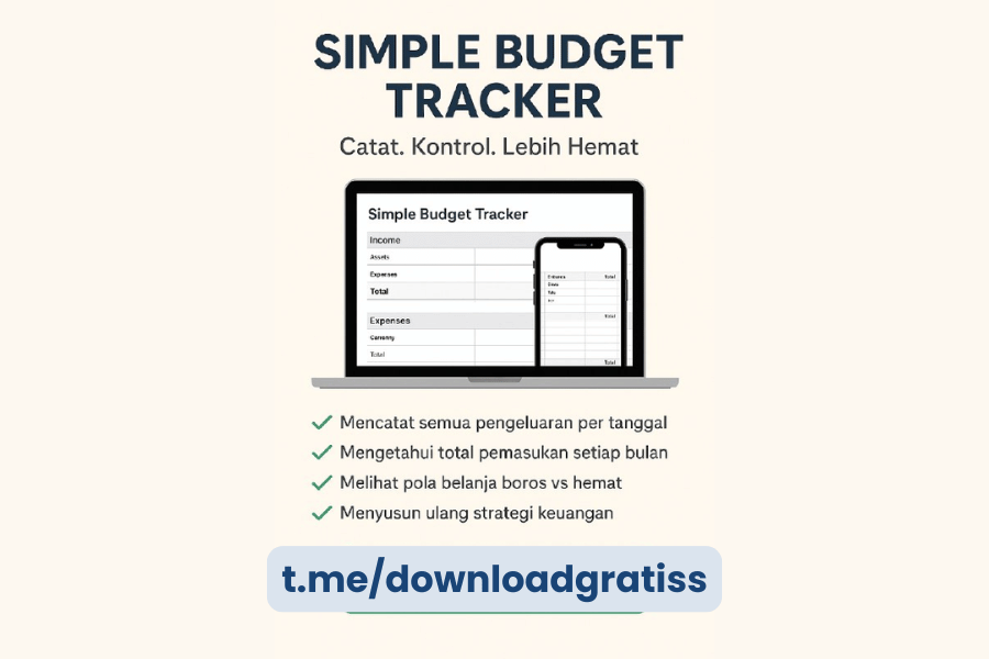 Download Gratis Simple Budget Tracker Template