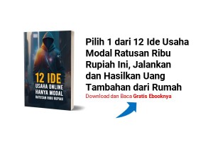 EBOOK GRATIS - 12 Ide Usaha Online Hanya Modal Ratusan Ribu Rupiah