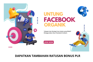 Untung Facebook Organik UFO PLR Kumpulan modul pembelajaran format pdf seputar tips dan trik cara jualan efektif di Facebook gratisan 