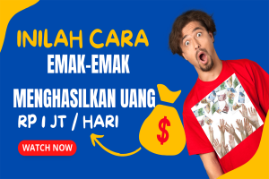 GRATIS Video 5 Cara Menghasilkan Uang dari Internet, Terbukti Emak2 bisa dapat 200 Jutaan dg Cara Ini