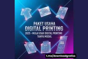 Paket Usaha Digital Printing 2026 – Mulai Usaha Digital Printing Tanpa Modal