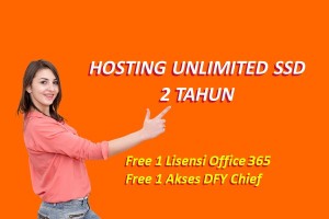 Hosting Unlimited SSD Selama 2 Tahun