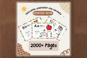 PLR - Preschool Worksheet Belajar Anak