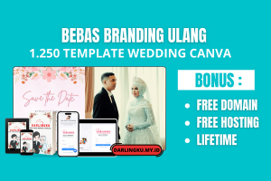 TEMPLATE WEDDING ENGAGEMENT CANVA DARLINGKU UPLR