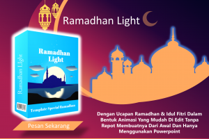 RAMADHAN LIGHT TEMPLATE POWERPOINT NICHE RAMADHAN LISENSI PLR