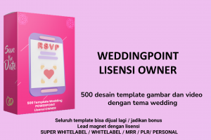 WEDDINGPOINT LISENSI OWNER - BEBAS JUAL KEMBALI DENGAN HARGA BERAPA SAJA