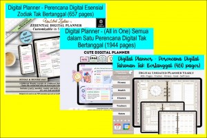 3 Bundle Digital Planner Premium & Eksklusif terbaik (Undated) Vol.-2