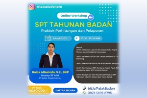 Online Workshop Pajak SPT Tahunan Badan 2022