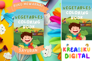 VEGETABLES COLORING BOOK