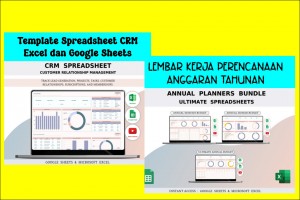 2 Bundel Spreadsheet CRM dan Perencanaan Anggaran Tahunan