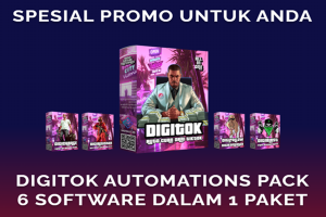 MESIN DUIT - DIGITOK TIKTOK AUTOMATIONS 6 SOFTWARE DALAM 1 PAKET