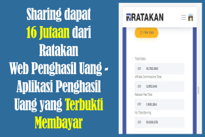 GRATIS!! Share Pengalaman Real dapat 16 Jutaan dari Ratakan