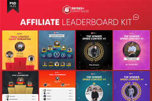 Template Affiliate Leaderboard Kit Vol.1