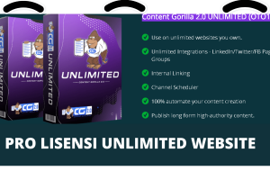 CONTENT GORILLA PRO LIFETIME UNLIMITED WEBSITE KONTEN CREATOR WEBSITES SOSIAL MEDIA YOUTUBE