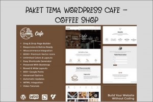 Paket Tema WordPress Cafe - Coffee Shop