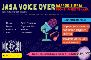 JASA VOICE OVER/Pengisi Suara