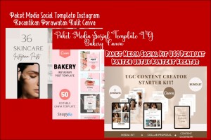 3 Bundle Template Sosial media Premium & Eksklusif Populer terbaik Vol.-13