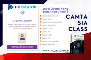 The Creator Camtasia Class Bisa Dijual Kembali